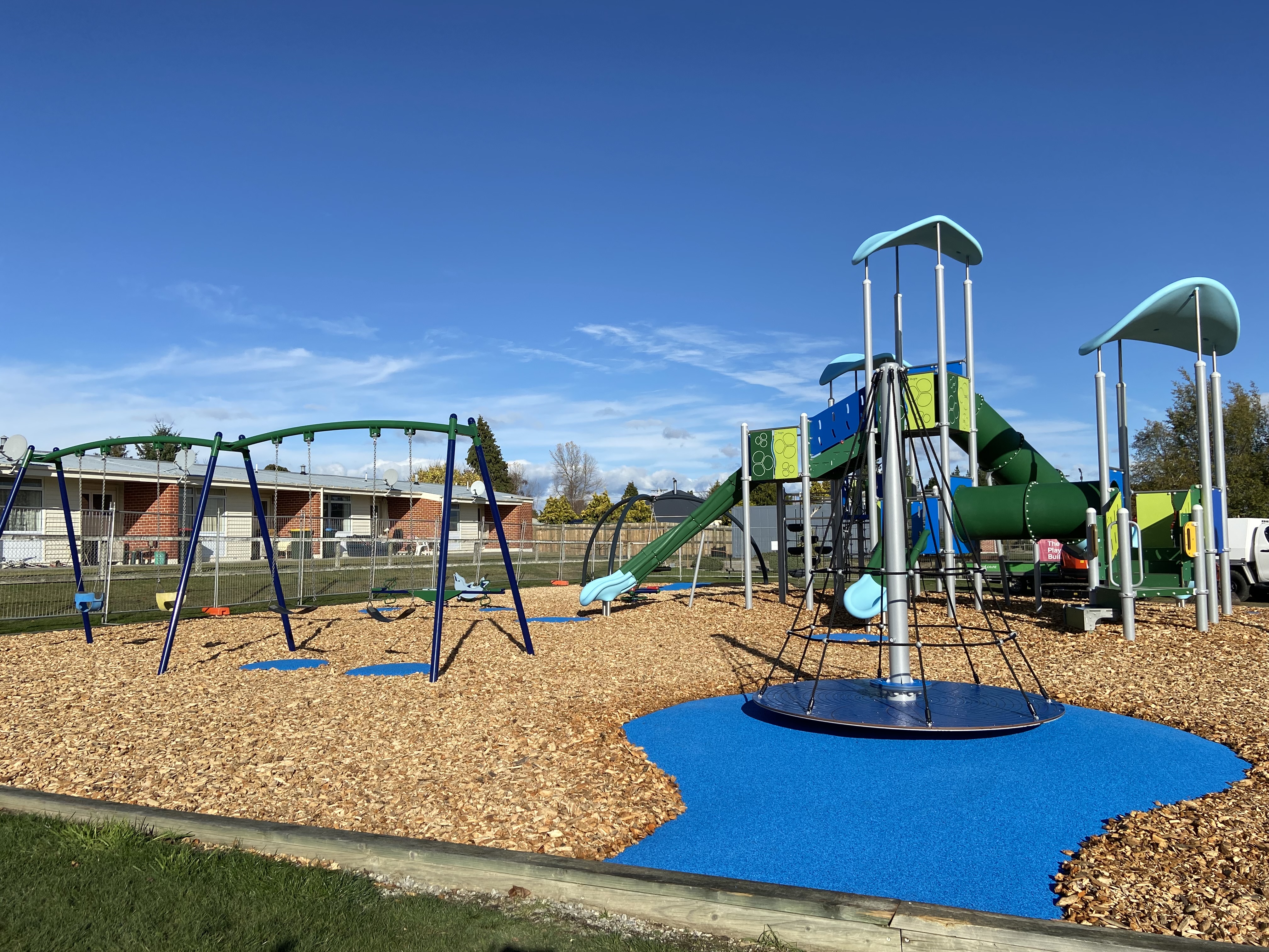 John Street Playground, Ranfurly when it was nearing completion on 10 May 2023.